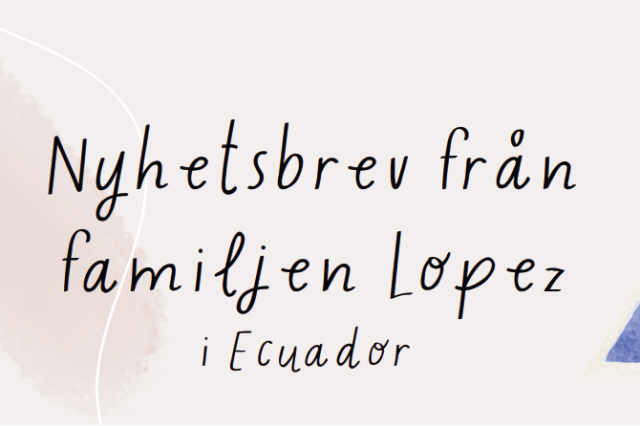 Nytt nyhetsbrev – Församlingens missionärer