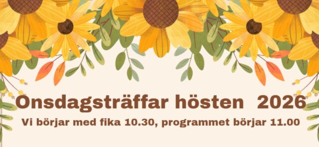 Onsdagsträffar våren 2026
