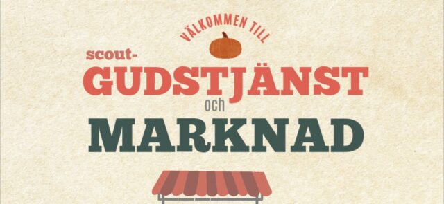 Scoutgudstjänst och marknad 8 nov